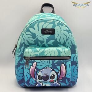 Disney Lilo & Stitch Tropical Leaves Mini Backpack New